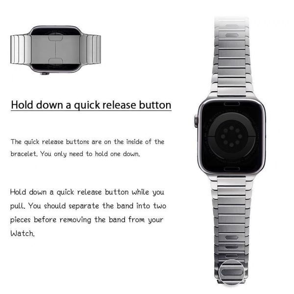 Apple Watch用リンクブレスレット 42/44/45mmベルト バンド アップル