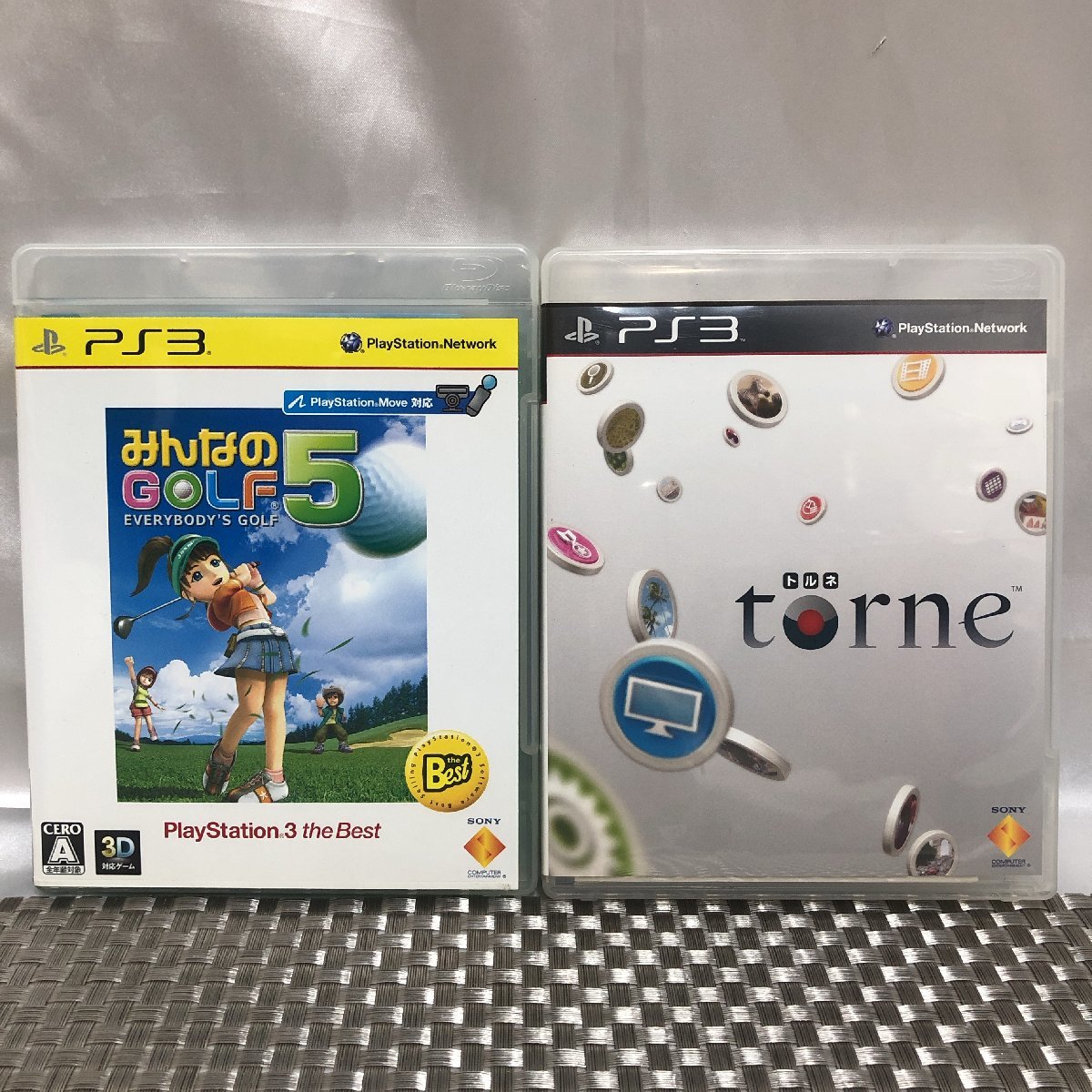 【インボイス登録店/現状品/KU】PS3 プレーステーション3 ソフト torne トルネ & みんなのGOLF5 2点セット 動作未確認 MZ0903の画像1