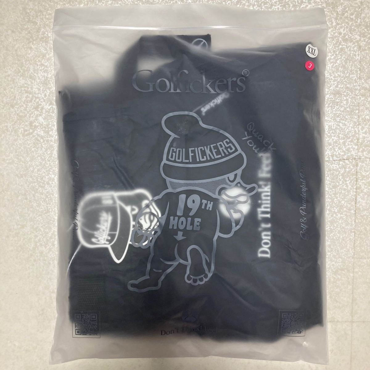 ゴルフィッカーズ golfickers シャカシャカショーツ XXL 新品未使用 ブラック ハーフパンツ ゴルフ golf