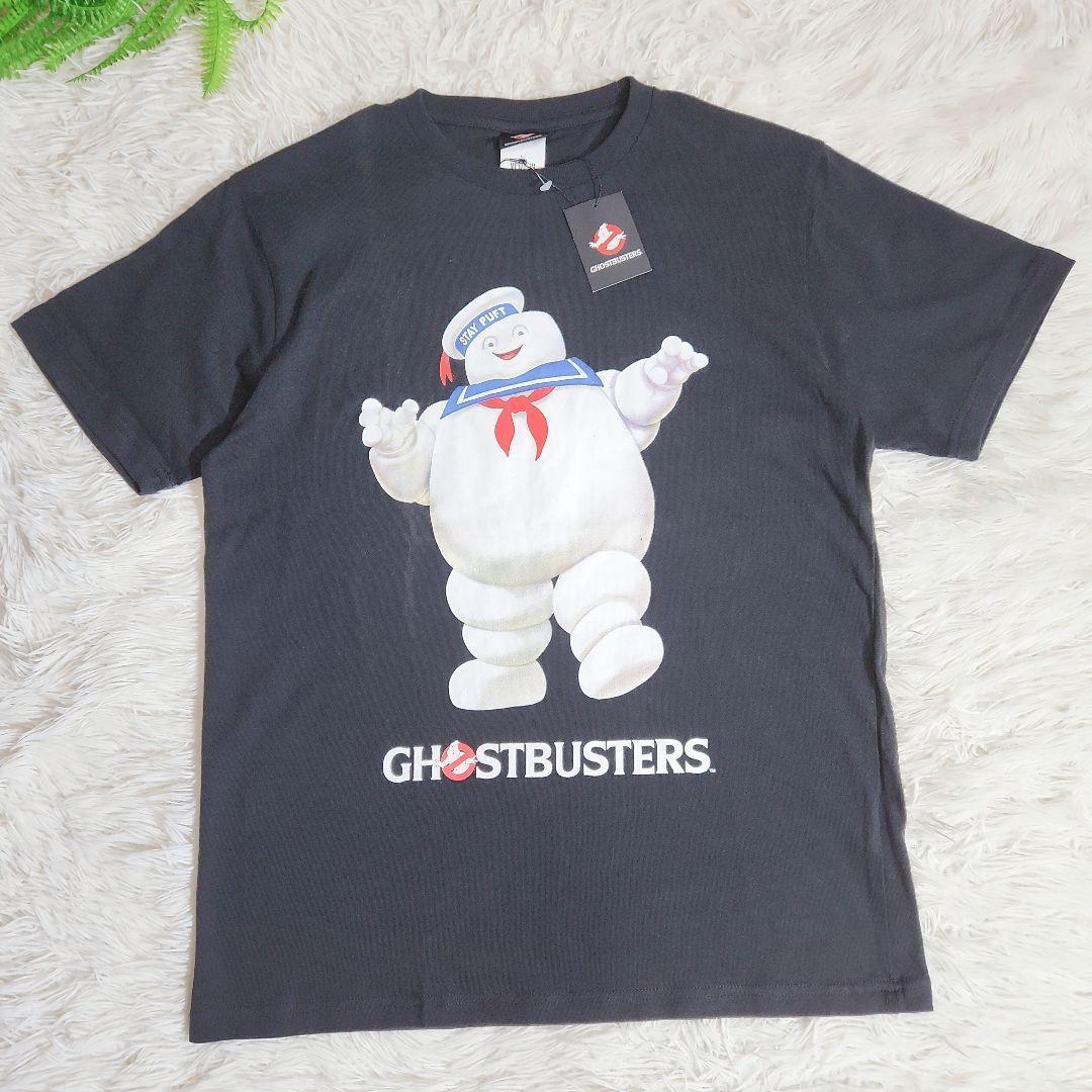 映画『ゴーストバスターズ』マシュマロマン・Tシャツ 黒 表記 映画『ゴーストバスターズ』マシュマロマン・Tシャツ 黒 表記