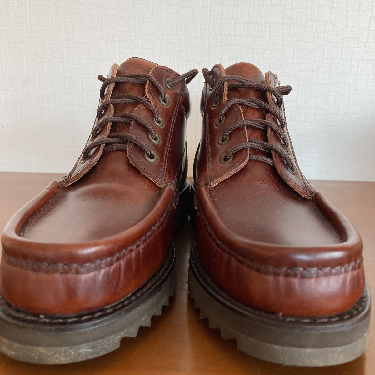 雑誌で紹介された 未使用品 PARABOOT ダークブラウン モールラック別注