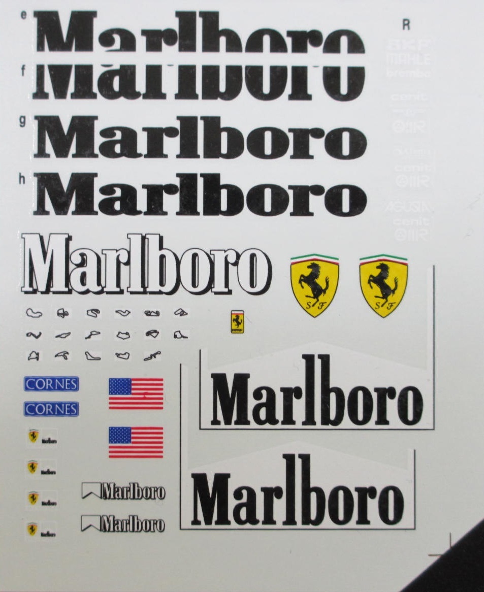 ジャンク ★ メーカー・スケール不明　スポンサーデカール　Marlboro / マルボロ ★ フェラーリ_画像3