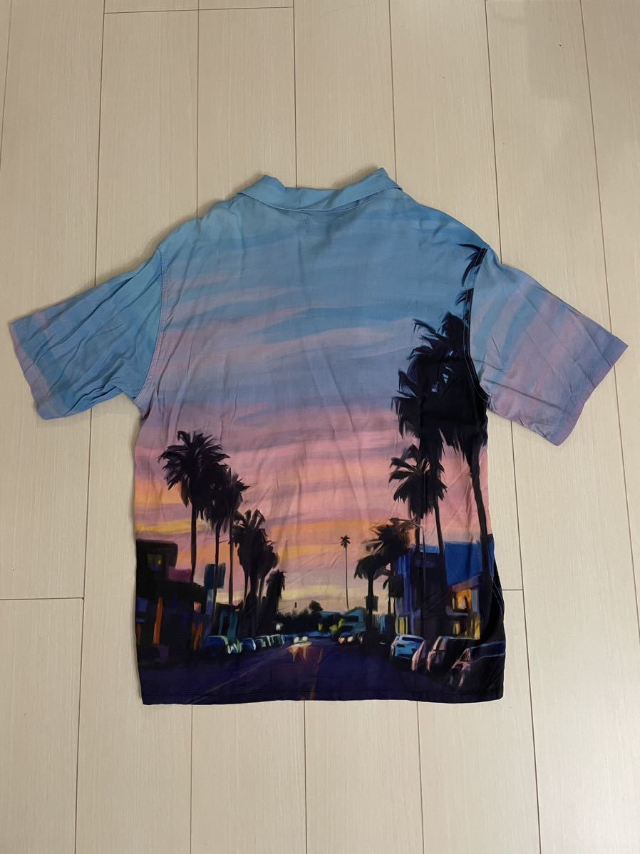 X-LARGE OIL PAINTING S/S SHIRT SUNSET オープンカラーシャツ 半袖 シャツ オイル ペインティング サンセット 開襟 エクストララージ_画像3