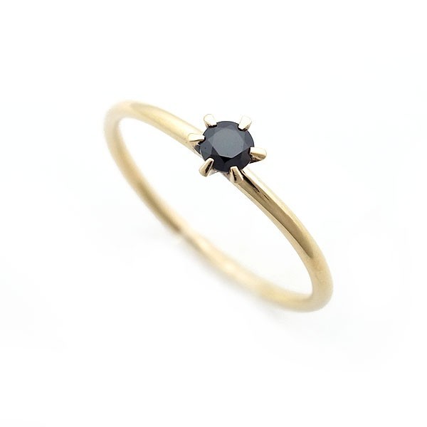 [ green shop pawnshop ] Nojess (NOJESS) black Stone ring [ used ]