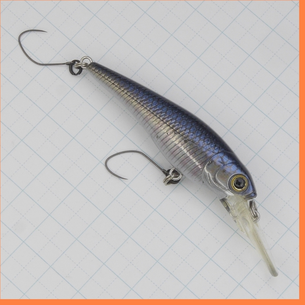 bラッキークラフト ベビーシャッド 60F レーザーギンクロ Baby shad LUCKYCRAFTの画像1