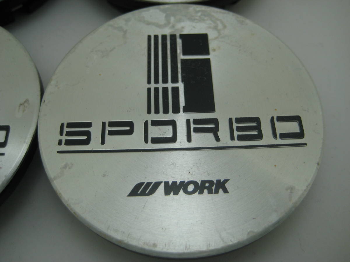 k7969 WORK ワーク SPORBO アルミホイール用センターキャップ中古4個_画像5