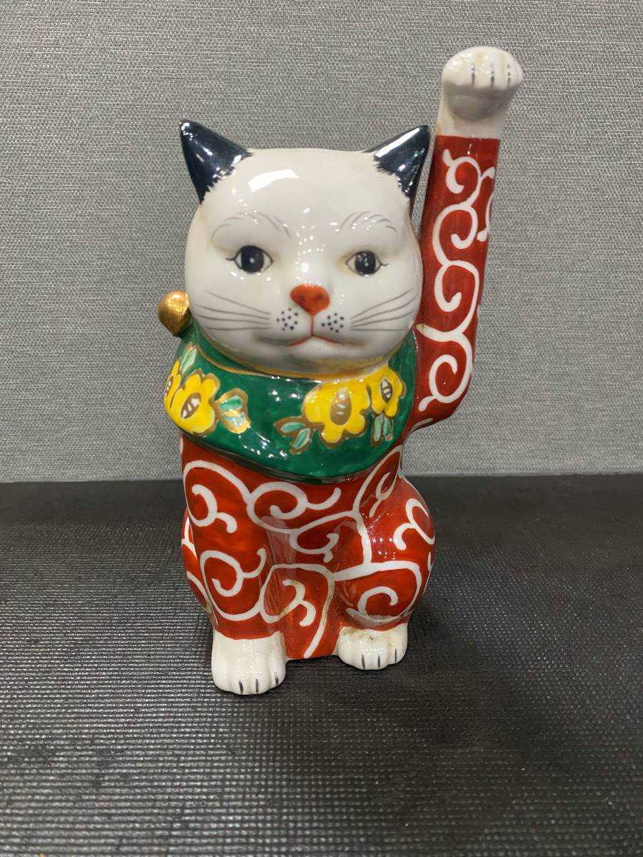 木彫 招き猫 お多福 お福さん 一刀彫 時代物 古美術 レトロ 骨董 - 工芸品