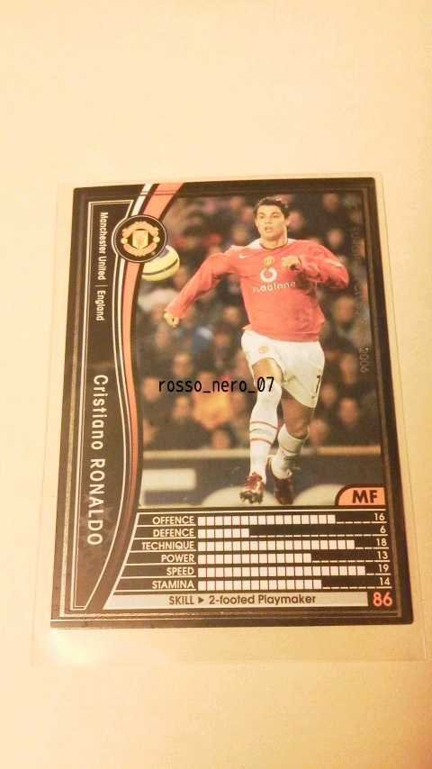 ☆WCCF2005-2006☆05-06☆059☆黒☆クリスチアーノ・ロナウド☆マンチェスター・ユナイテッド☆Cristiano Ronaldo☆Manchester United☆_画像1