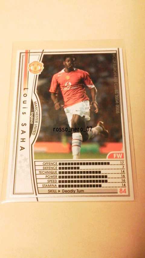 ☆WCCF2004-2005☆04-05☆062☆白☆ルイ・サハ☆マンチェスター・ユナイテッド☆Louis Saha☆Manchester United☆_画像1