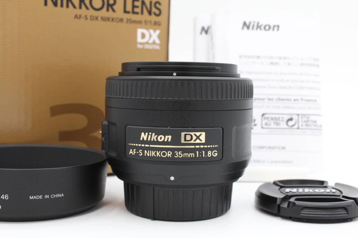 ＜＜化粧箱付き！！＞＞【美品】Nikon ニコン 単焦点レンズ AF-S DX NIKKOR 35mm f/1.8G ニコンDXフォーマット専用 #LE2023554