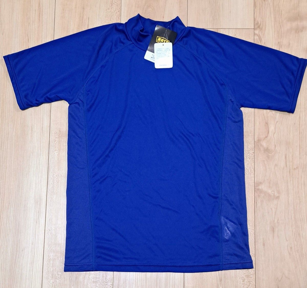 【新品未使用】ZETT ハイネック半袖　アンダーシャツ  150 ロイヤルブルー