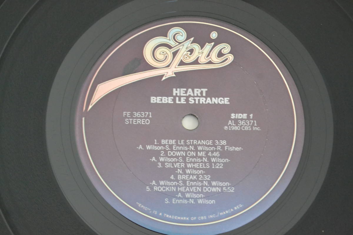 12(LP) HEART Bebe le Strange USオリジナル 美品　1980年_画像4
