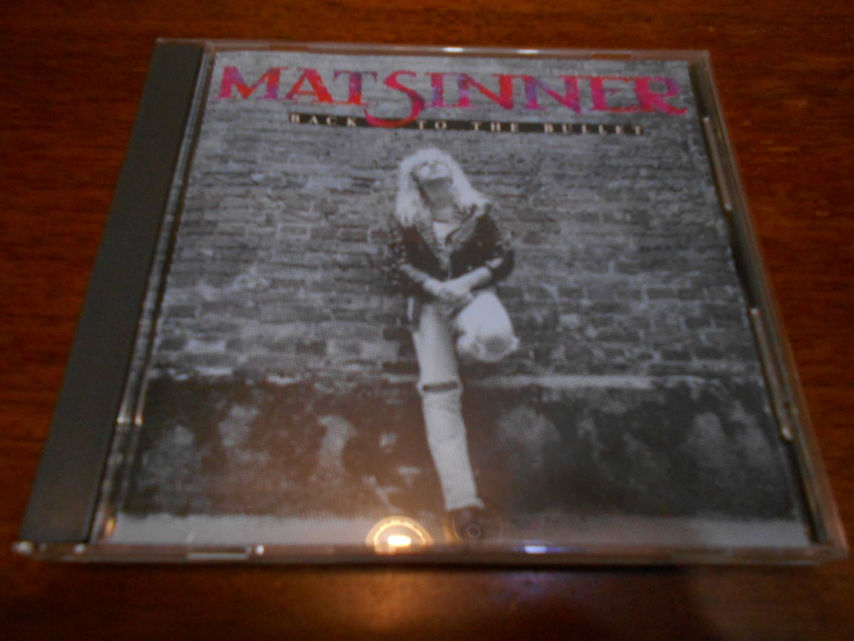 MAT SINNER / BACK TO THE BULLET 90年 オリジナルCD ジャーマンメタル _画像1