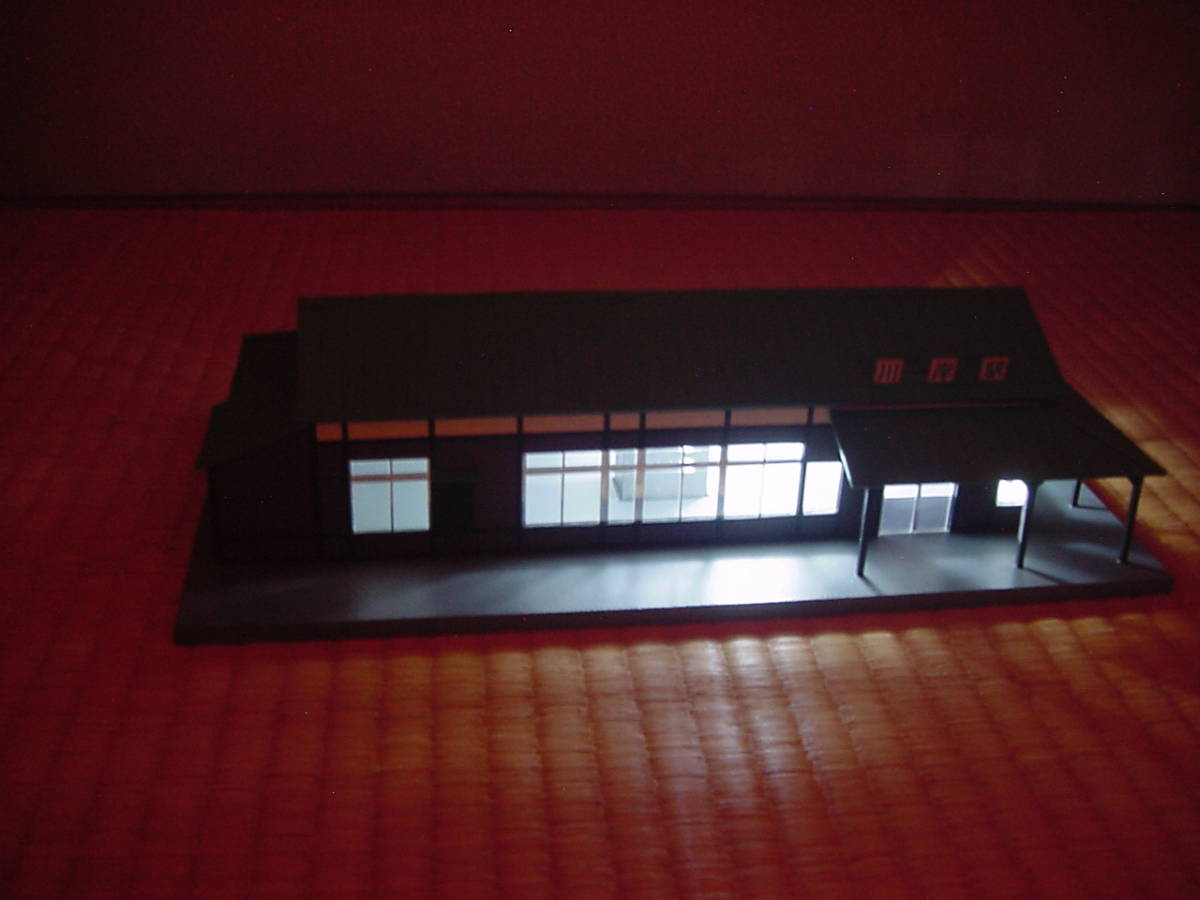 HO size JR East Japan centre book@ line river . station station . model 2023 year dismantlement. old station .