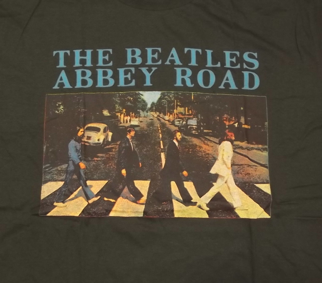 XXL(2XL) 新品 【Beatles】 ビートルズ Abbey Road Vintage Style プリント Tシャツ // アビーロード ジョンレノン ポールマッカートニー_画像2