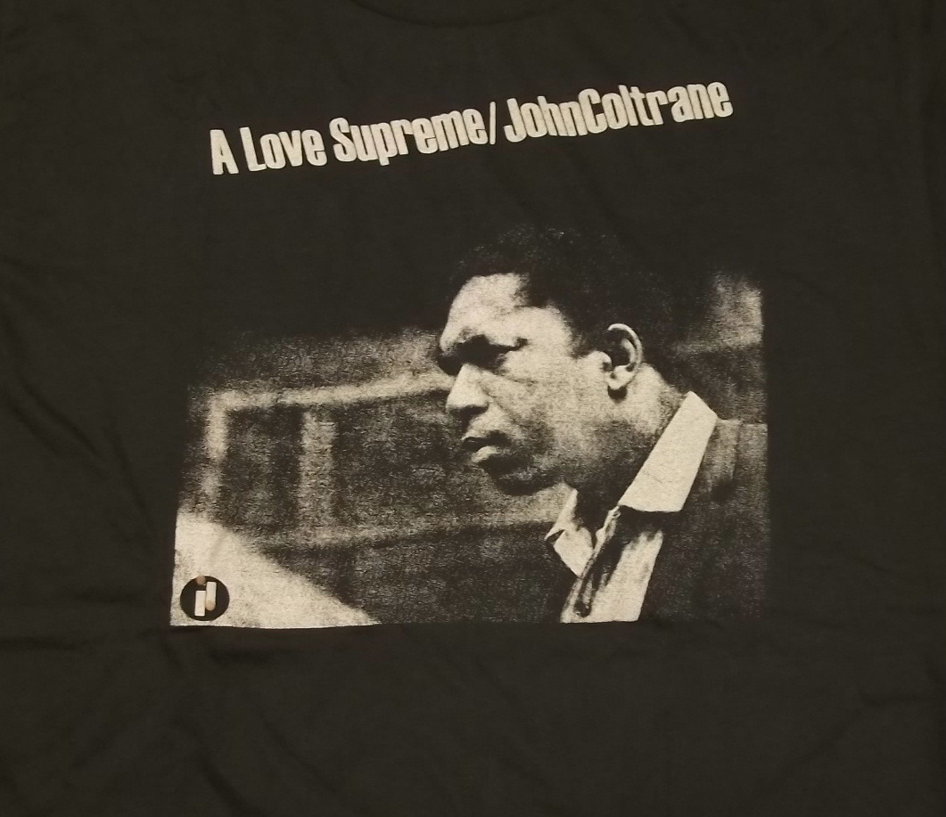 新品【John Coltrane】ジョンコルトレーン 至上の愛 Vintage Style プリント Tシャツ L // A Love Supreme_画像2