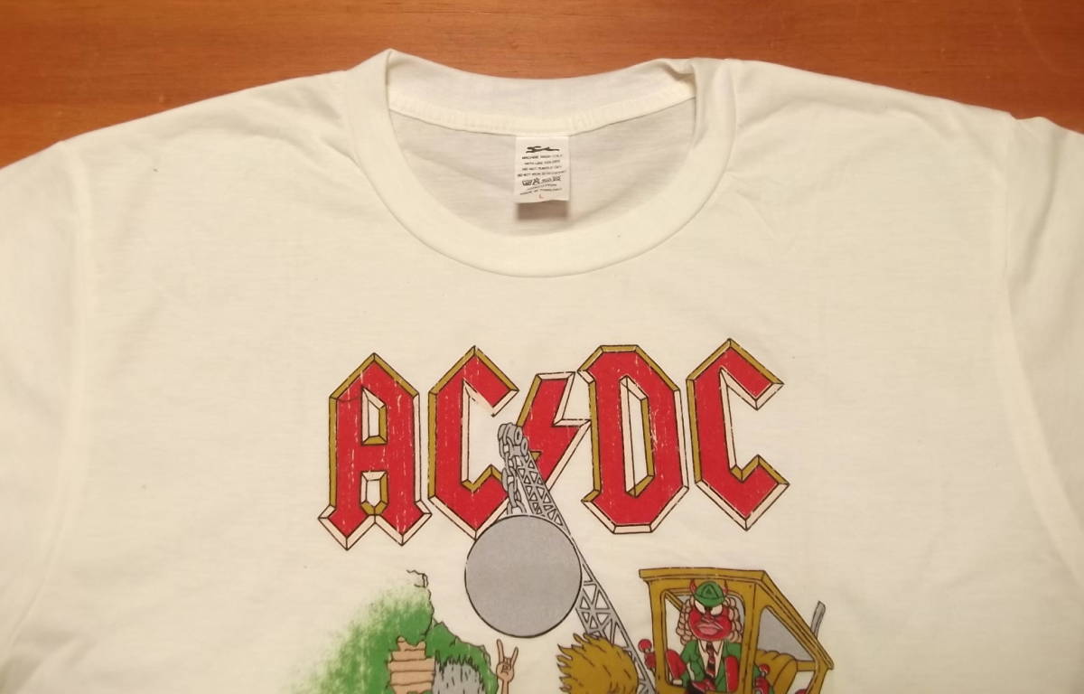 新品【 AC/DC 】ビーバスアンドバットヘッド プリント Tシャツ L // MTV ロックTシャツ バンドTシャツ エーシーディーシーの画像3