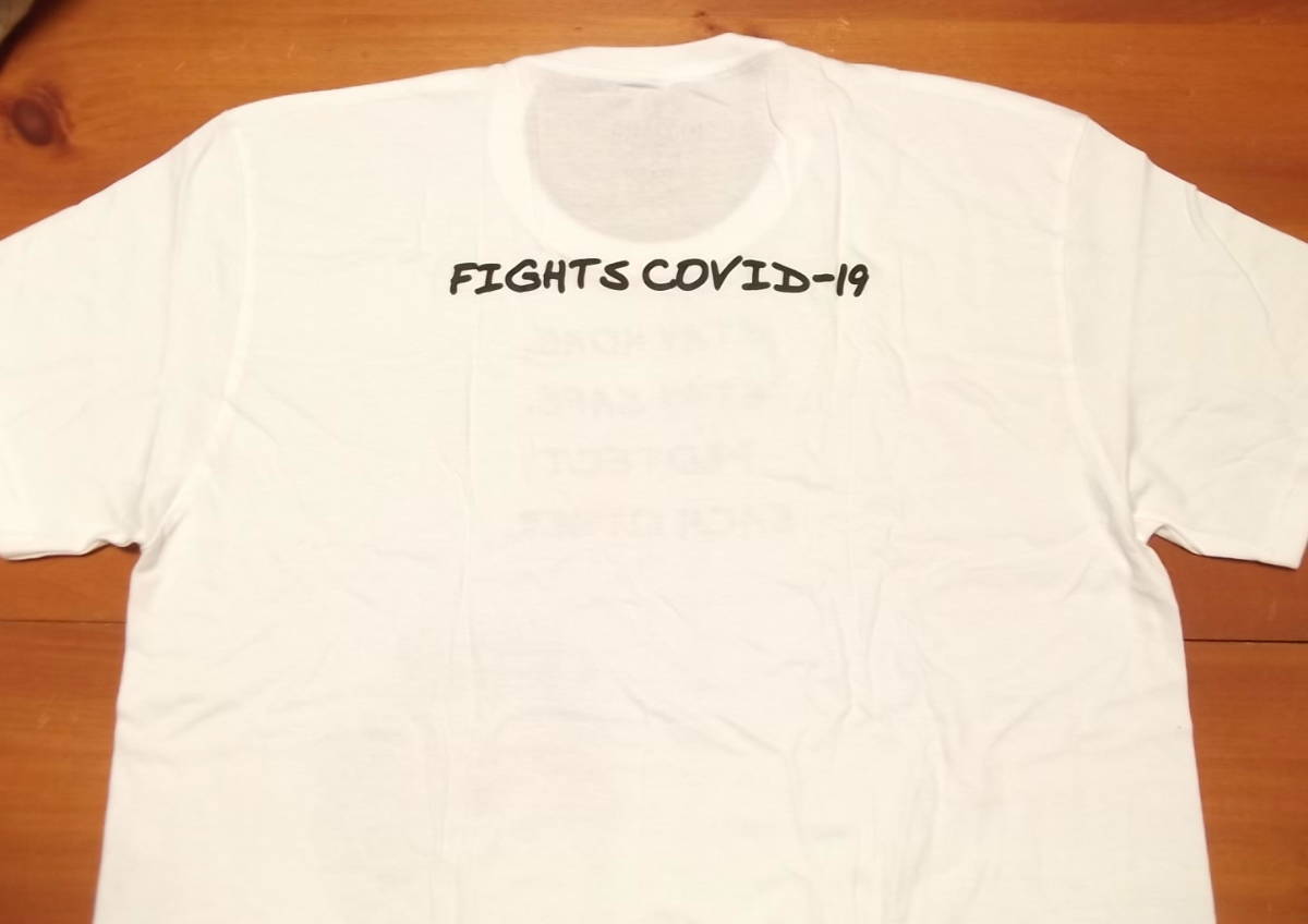 新品 【Fights Covid-19】マリリンモンロー マスク プリントTシャツ XL // コロナ ハリウッド 映画 シネマ_画像3