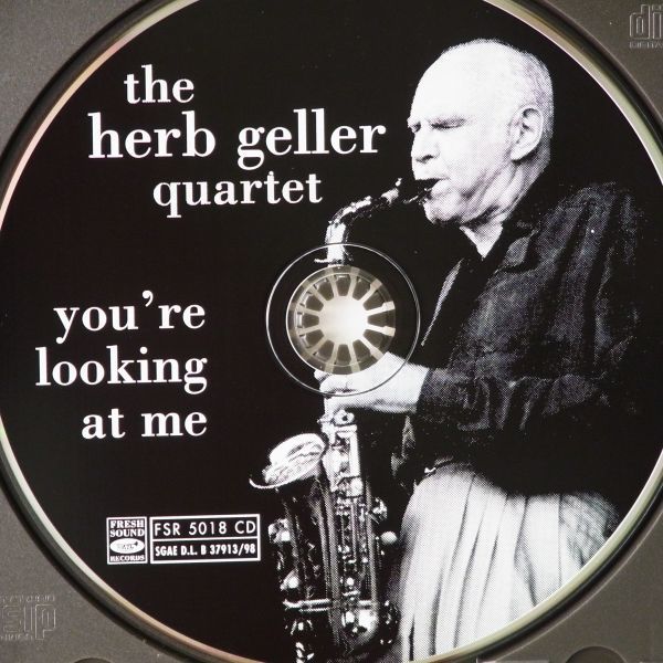 【廃盤 FRESH SOUND】ハーブ・ゲラー　THE HERB GELLER QUARTET　YOU'RE LOOKING AT ME_画像3