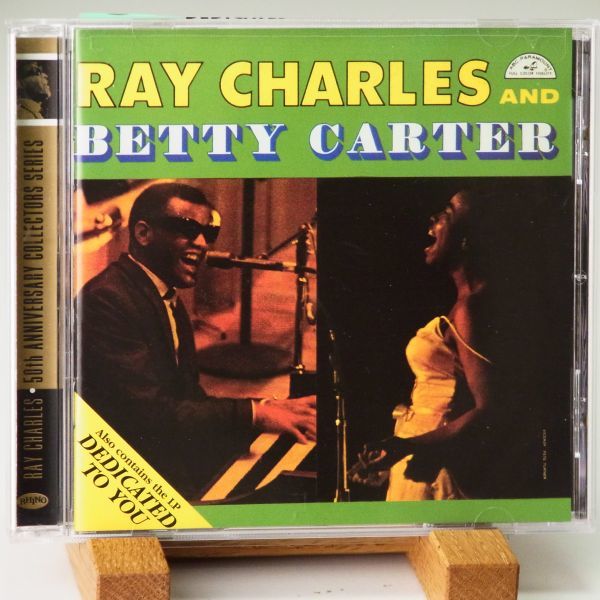 【アルバム2枚分収録】レイ・チャールズ　ベティ・カーター　RAY CHARLES AND BETTY CARTER　DEDICATED TO YOU　オススメ！_画像1