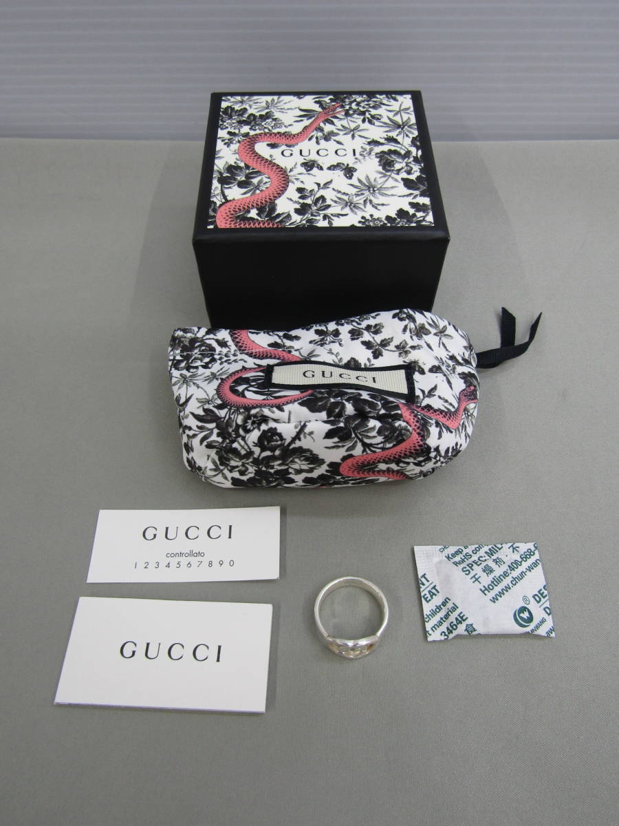 おまけ付】 GGロゴ グッチ GUCCI 172-KP499-60: 925 指輪 20号