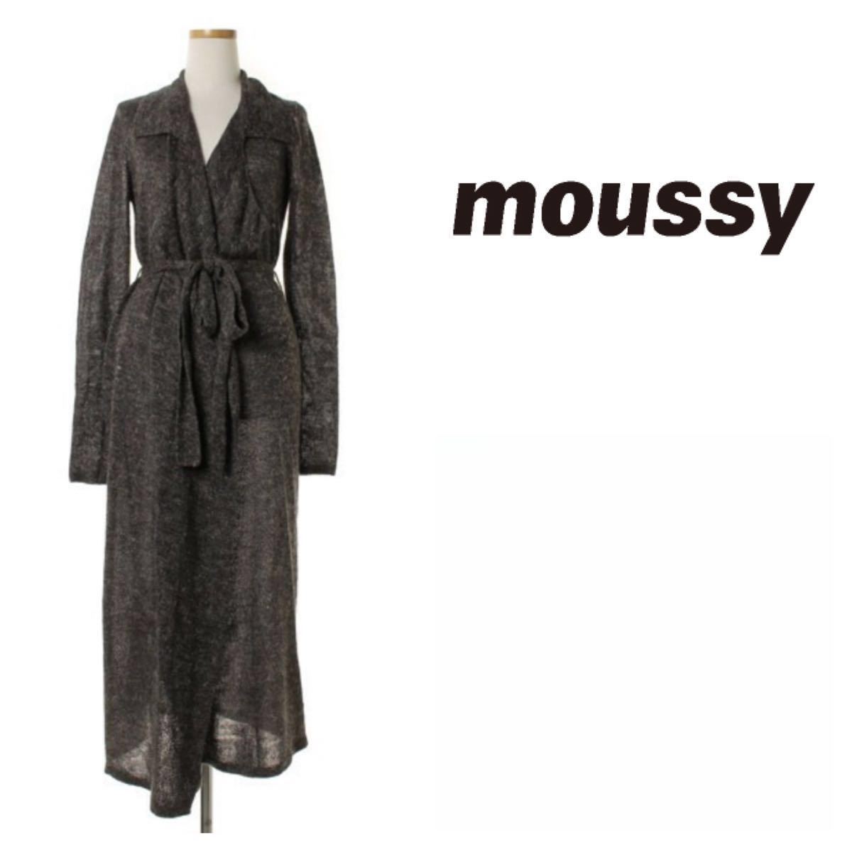  Moussy long gown knitted cardigan beautiful goods moussy lady's for women long sleeve tops 