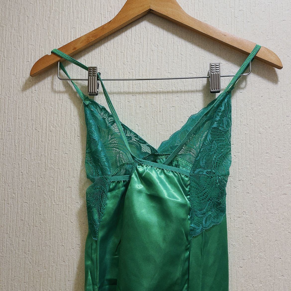  new goods * green attaching race attaching sexy camisole & T-back * baby doll * cosplay M