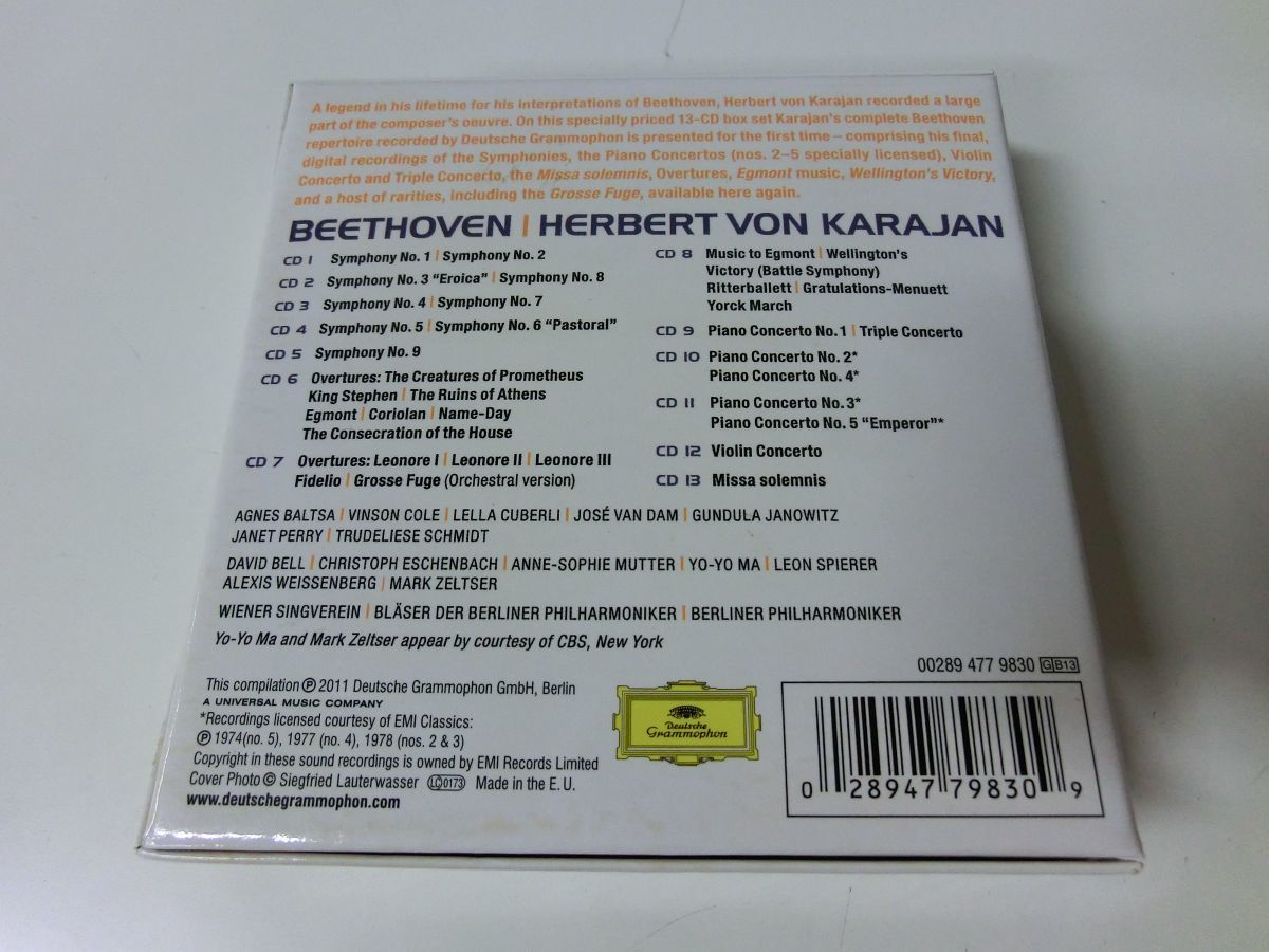 BEETHOVEN KARAJAN カラヤン 13CD_画像2