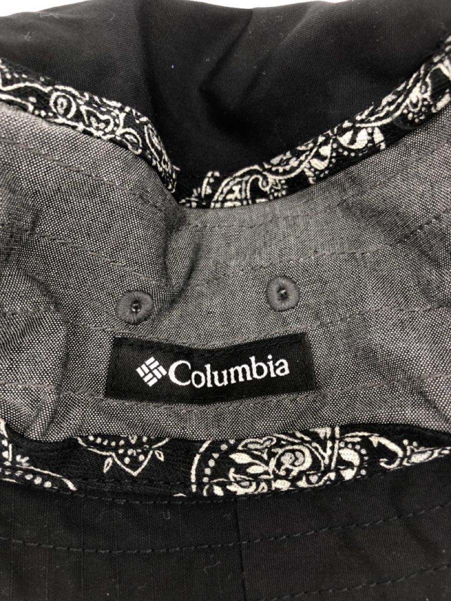 Columbia コロンビア ワンポイント ペイズリー ハット sizeL/黒 ■■ ☆ dib1 メンズ_画像9