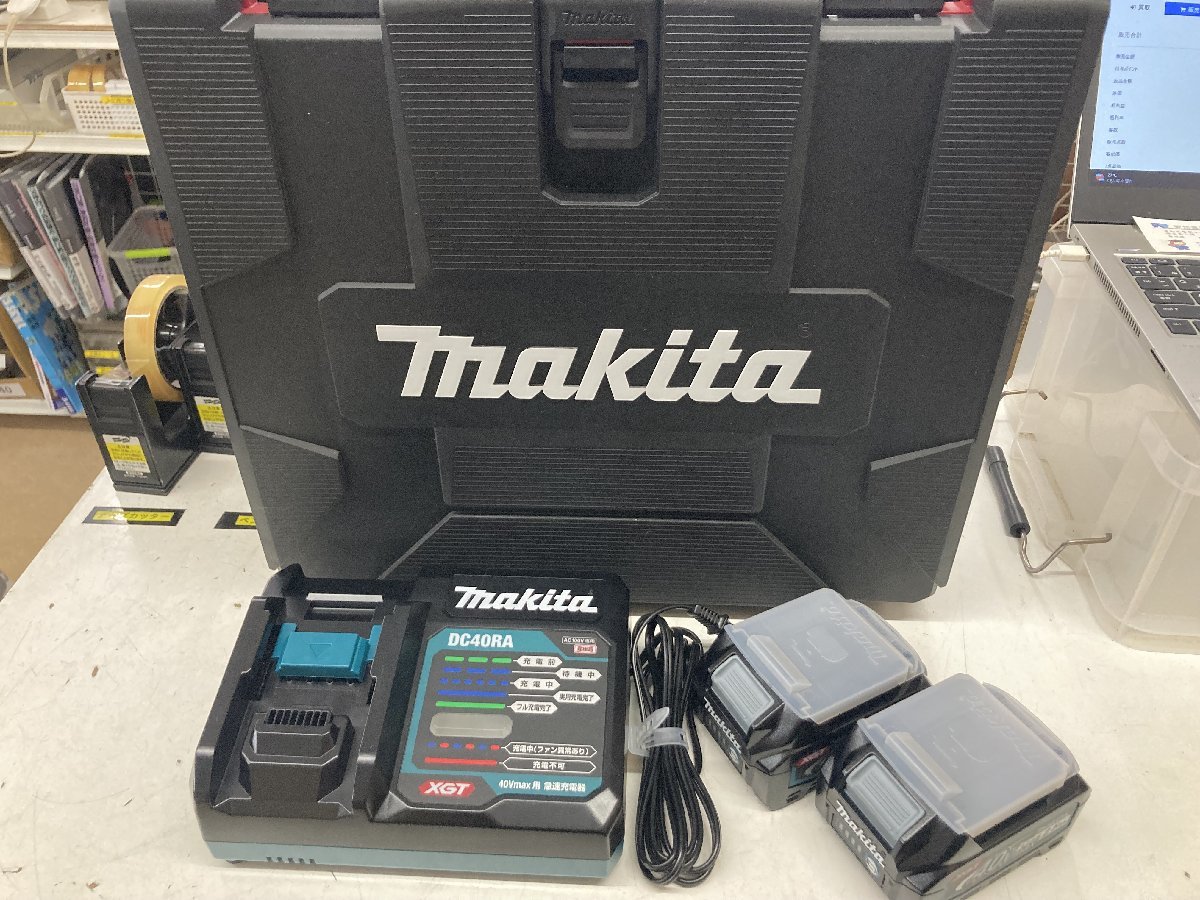 【未使用品】makita(マキタ) 40vパワーソスキット(2.5Ahバッテリx2/1口充電器)ケースは821812-6) XGT1 A-69727　ITWR4V5ENO7C