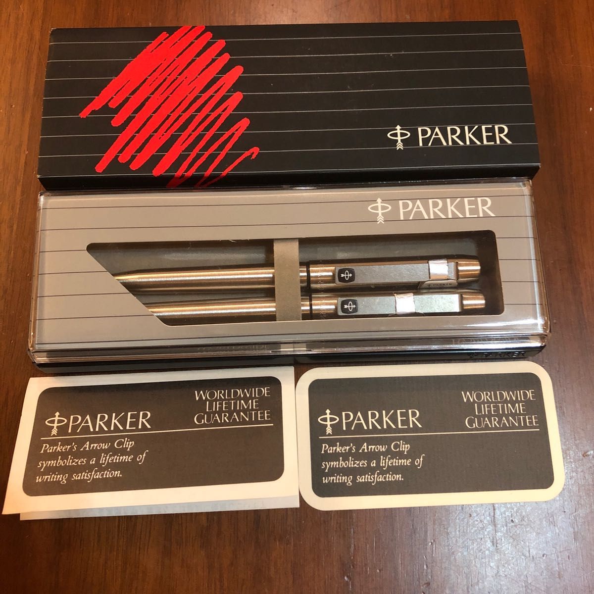 希少☆ヴィンテージ　1975年製　PARKER ボールペン　シャーペンセット