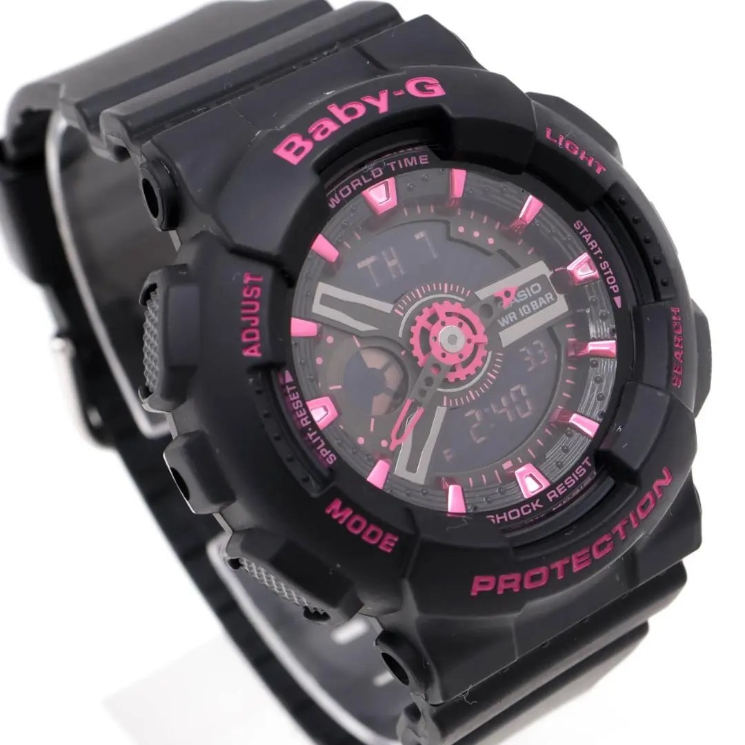 《一点物》Baby-G 腕時計 ピンク アナデジ ヴィンテージ 10気圧防水 b