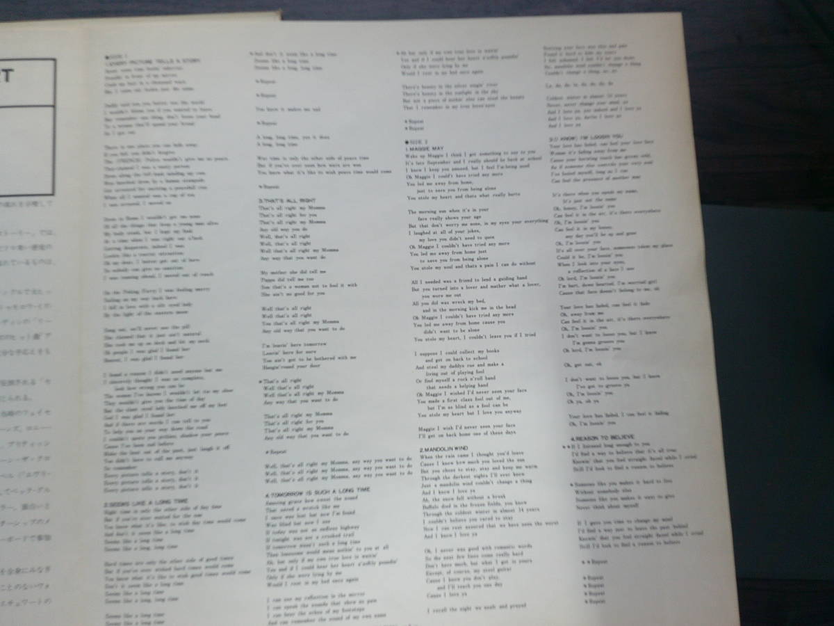 1223 中古 LP レコード　エブリー・ピクチャー・テルズ・ア・ストリー／ロッド・スチュワーとLP版