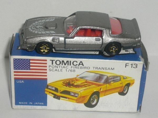 有名なブランド PONTIAC F13 トミカ外国車シリーズ FIREBIRD 灰(箱傷み) TRANSAM 乗用車