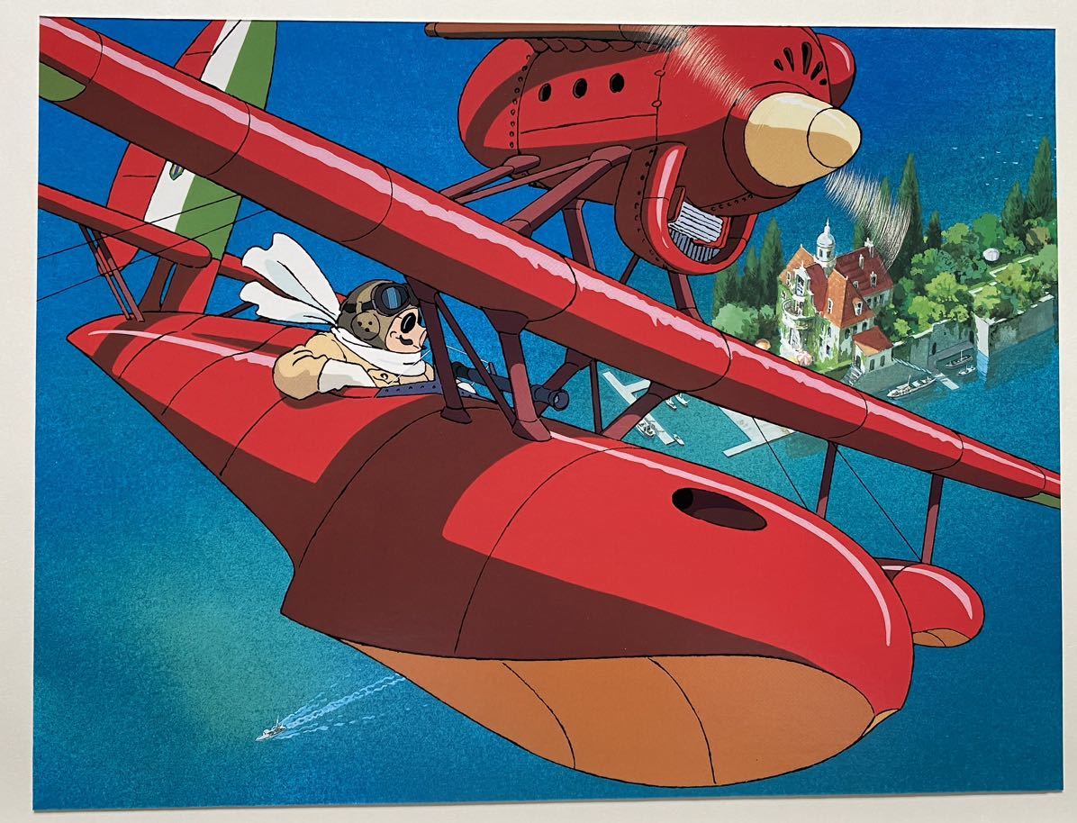 【激レア】ジブリ　紅の豚　ポスター　宮崎駿　カレンダー　1996年　STUDIO GHIBLI 検)セル画　原画　ポストカード　イラスト_画像2