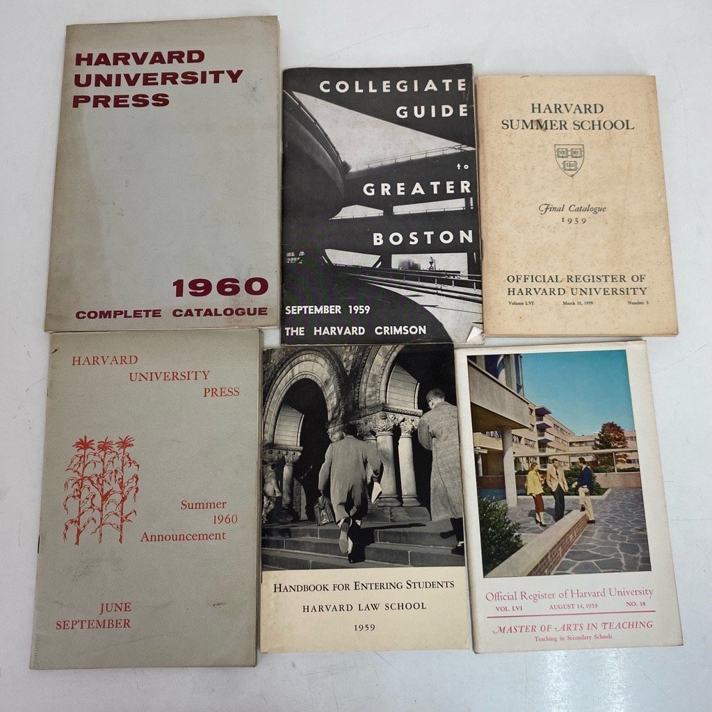 【 HARVARD UNIVERSITY PRESS 1959年～1960年発行 まとめて 】ハーバード大学 広報 古雑誌 古書 古本 digjunkmarke_画像9