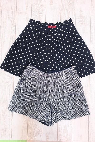 3-414/アプワイザーリッシェ キュロットパンツ ドットキュロット Apuweiser-riche ショートパンツ