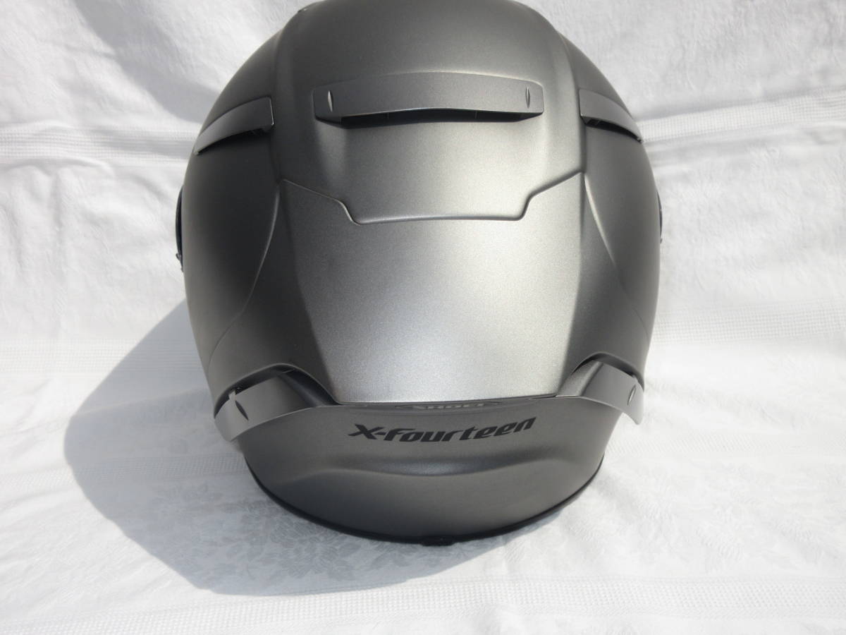 送料無料 中古品 ショーエイ SHOEI X-Fourteen マットディープグレー 57cm Mサイズ エックスフォーティーン Z8X15x-15 R6R1CBRGSX-R1000BMW_画像4