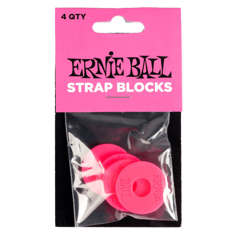 ERNIE BALL #5623 PINK STRAP BLOCKS ストラップ ブロック〈アーニーボール〉_画像1