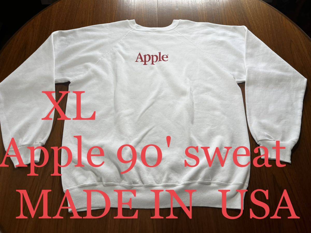 90' Apple vintage sweat USA製！アップルコンピュータ　ビンテージ ヴィンテージ アメリカ製　MADE IN USA