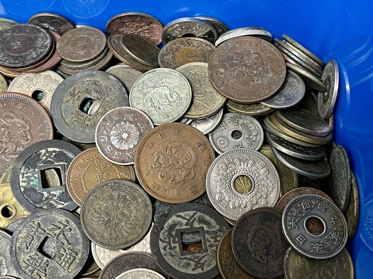 ◇必見◇日本古銭まとめ3kg超!1円スタート銀貨銅貨寛永通宝記念コイン