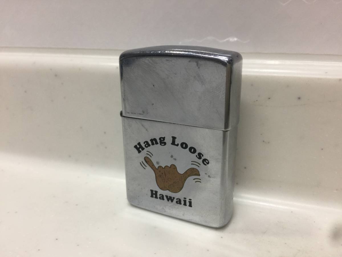 Zippo　ジッポー　Hang Loose　HAWAI　ハングルース　ハワイ　シャカ　1988年製　ヴィンテージ　　　T244　　　　KJ1_画像1