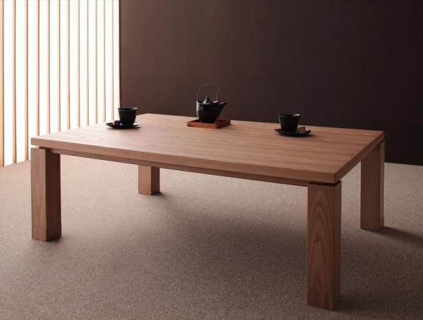 天然木アッシュ材　和モダンデザインこたつテーブル CALORE カローレ 4尺長方形 ナチュラルアッシュ_画像1