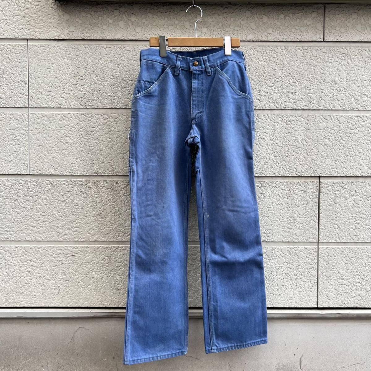 70s 80s USA製 ペインターパンツ デニムパンツ 珍品 TOUGHSKINS ジーンズ ジーパン アメリカ製 古着 vintage ヴィンテージ ワークパンツ_画像1