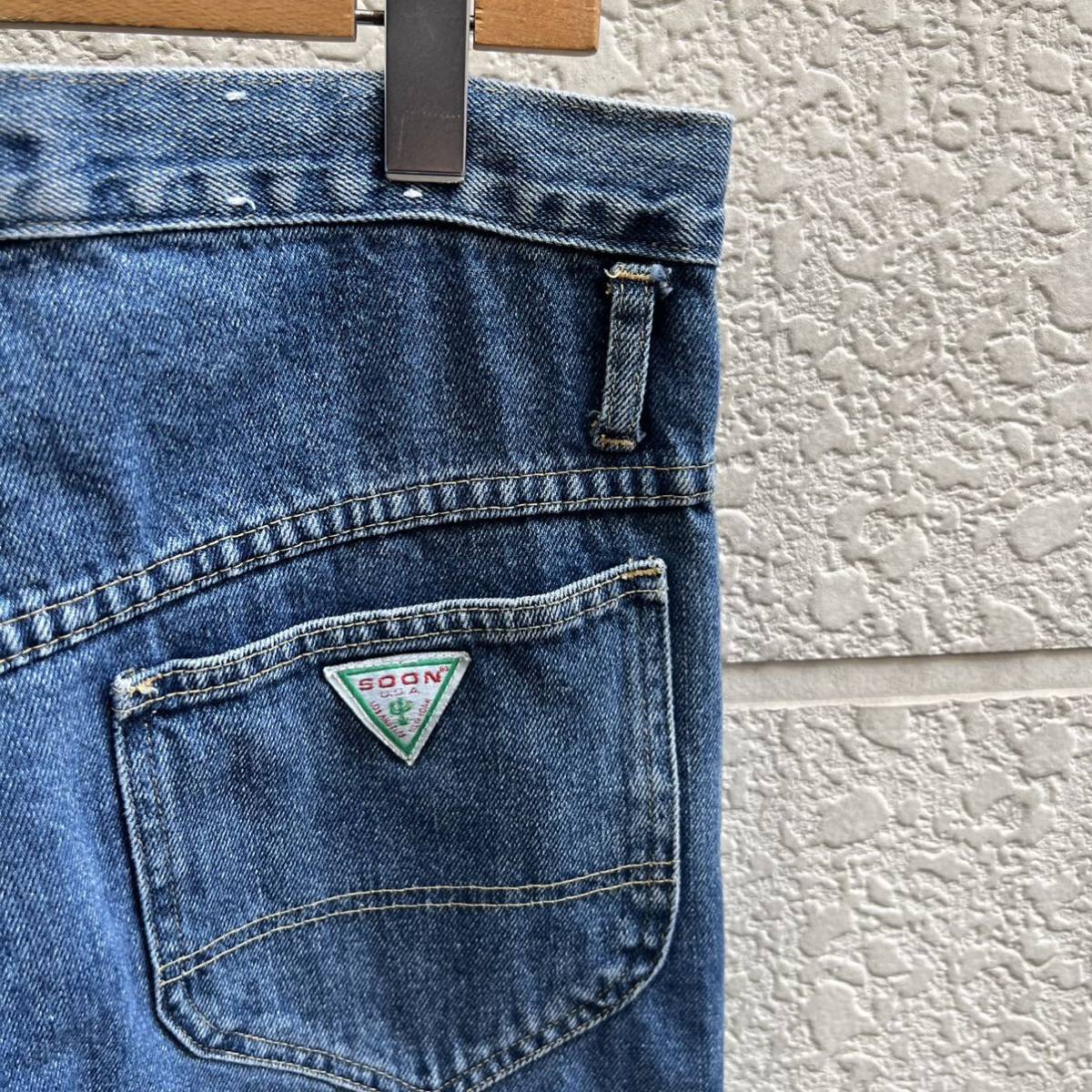 80s USA製 デニムパンツ ジーンズ ジーパン ハイウエスト テーパードパンツ SOON JEANS アメリカ製 古着 vintage ヴィンテージ レディース_画像7