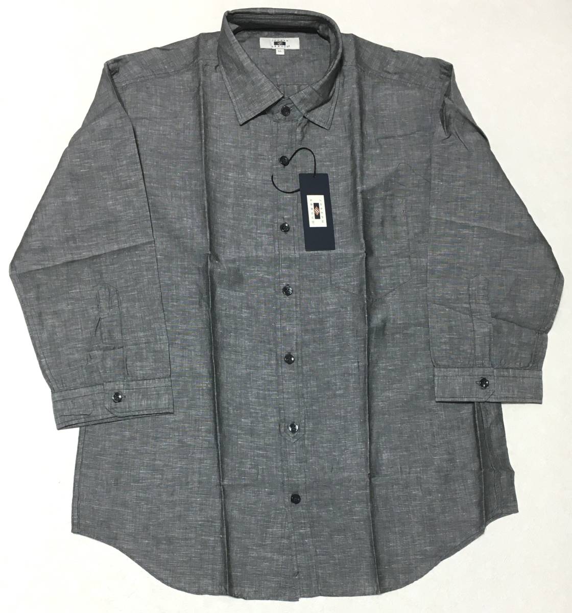 JOSEPH ABBOUD　ドライタッチ 七分袖シャツ　LL　グレー　オンワード　定価19.800円_画像2