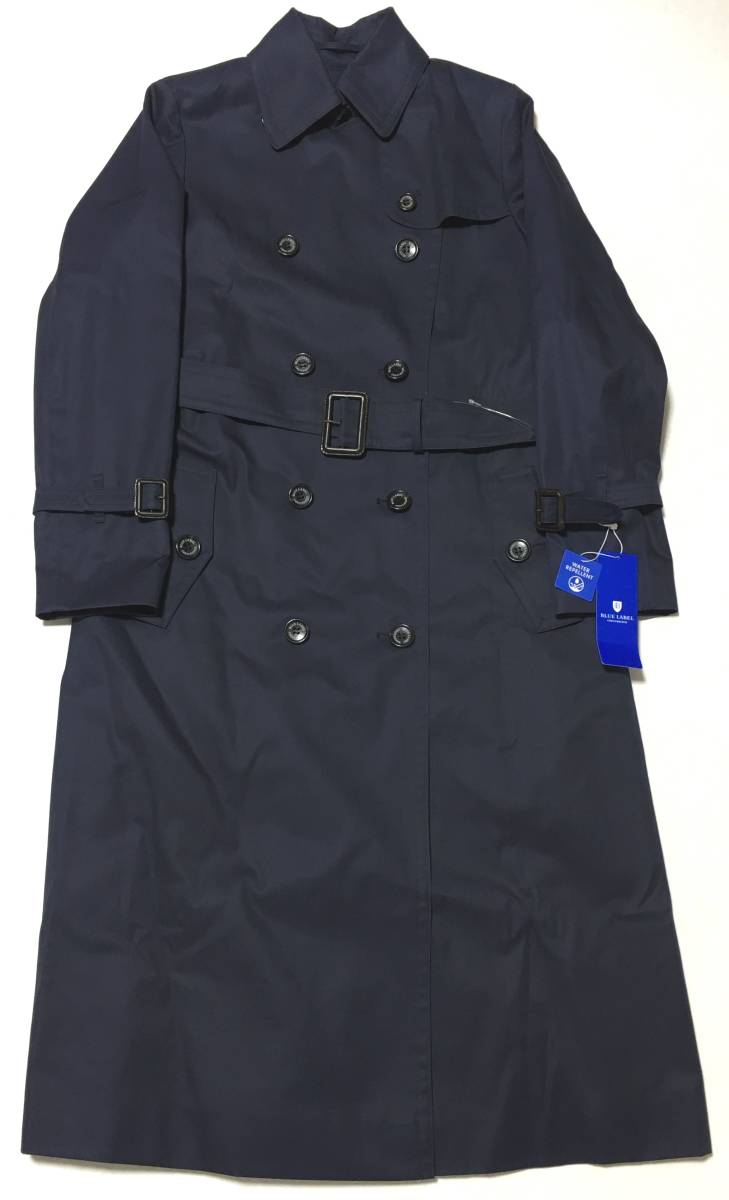 BLUE LABEL CRESTBRIDGE traditional gyaba Gin trench coat 36(S) navy Blue Label three . association regular price 83.600 jpy 