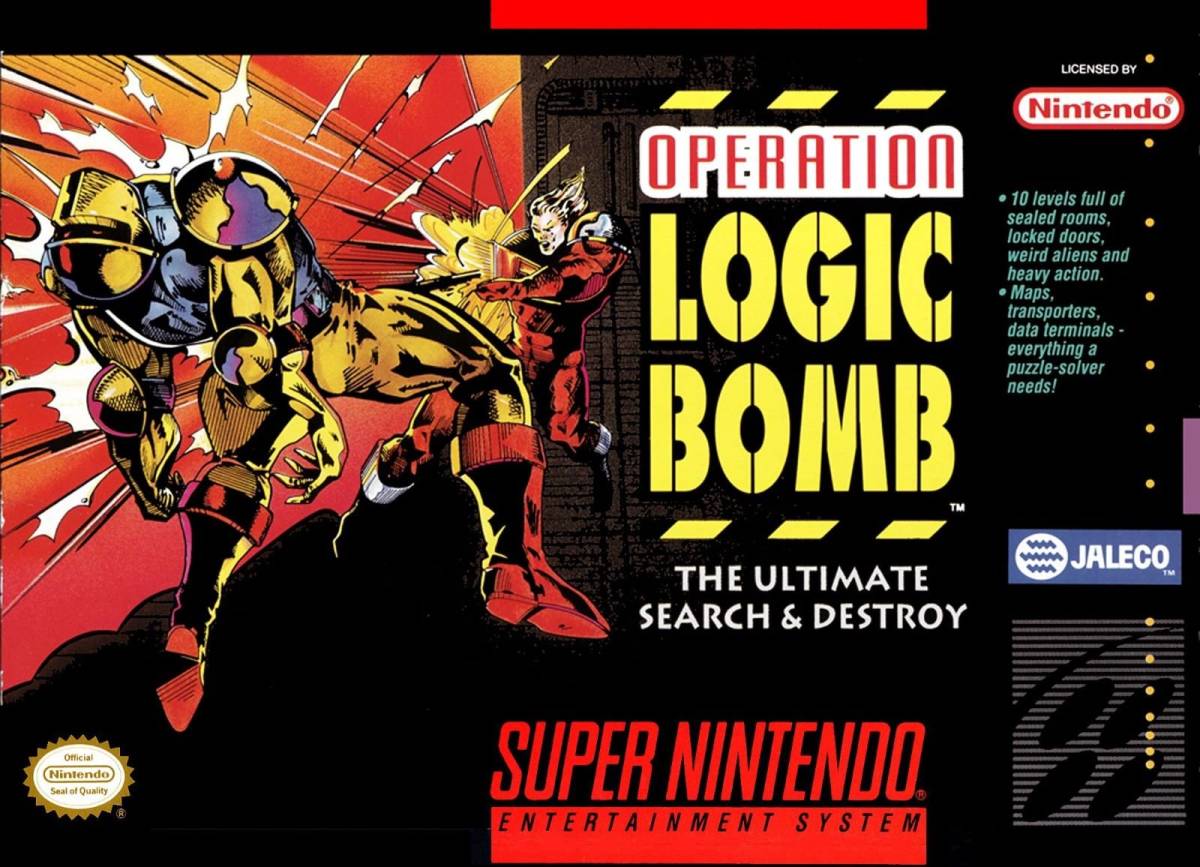 ★送料無料★北米版 スーパーファミコン SNES Operation Logic Bomb 怒りの要塞