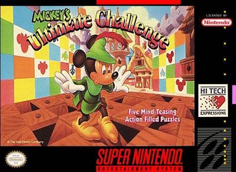★送料無料★北米版 スーパーファミコン SNES Mickey's Ultimate Challenge ミッキーマウス