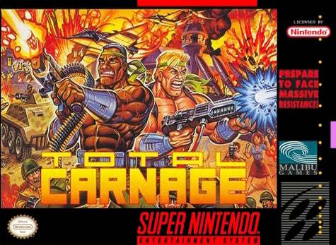 ★送料無料★北米版 スーパーファミコン SNES Total Carnage トータルカーネイジ